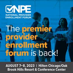 2023 National Provider Enrollment Forum .